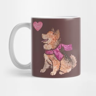 Watercolour Pomeranian dog Mug